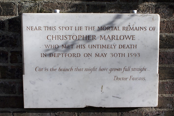 Christopher Marlowe Plaque, St Nicholas Church, Deptford