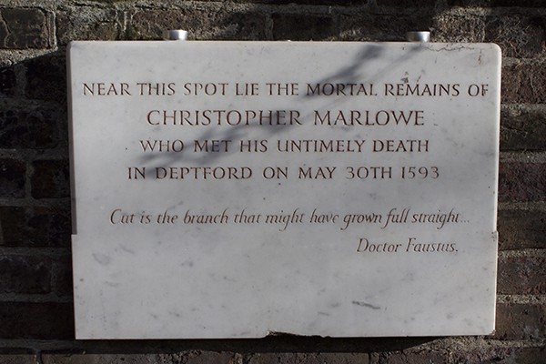 Christopher Marlowe plaque