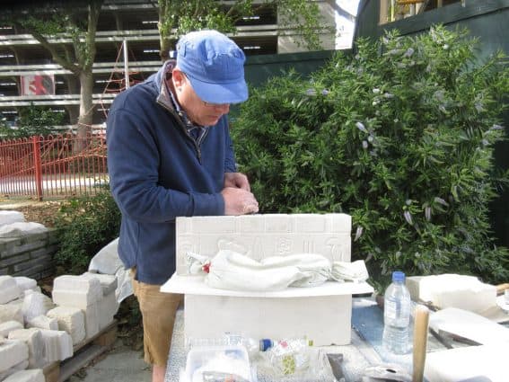 Richard Miller working on Bankside Puzzle