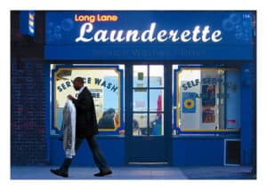 Long Lane Launderette by Richard Miller
